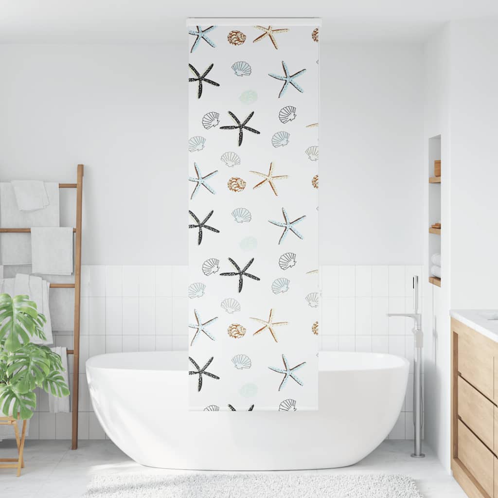 Dusjrullgardin med kassett 80x240 cm Stoffbredde 76 cm