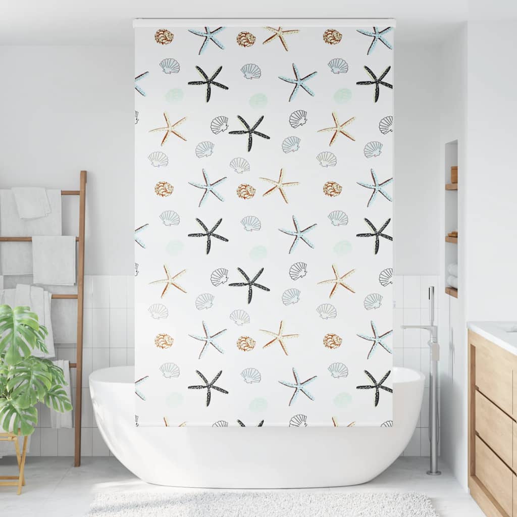 Dusjrullgardin med kassett 130x240 cm Stoffbredde 126 cm