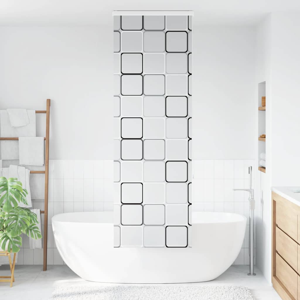 Dusjrullgardin med kassett 70x240 cm Stoffbredde 66 cm