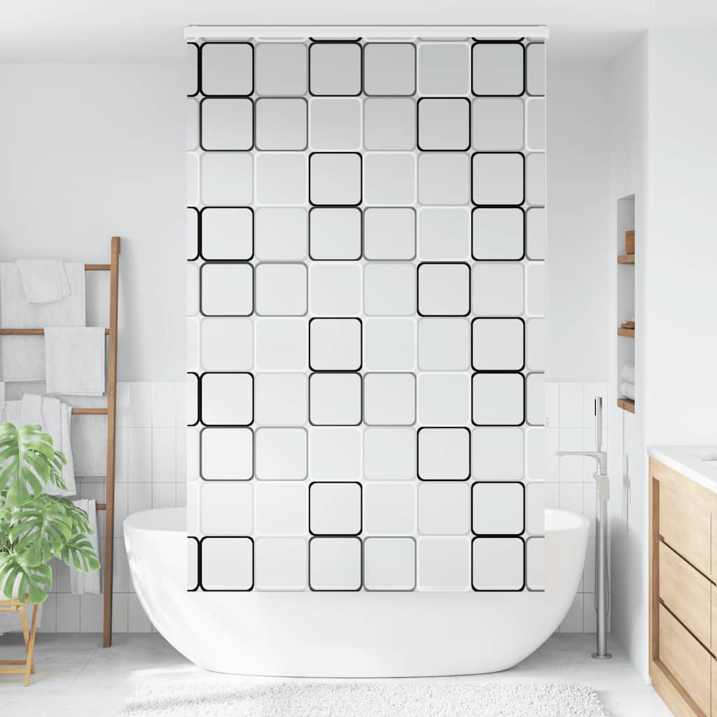 Dusjrullgardin med kassett 120x240 cm Stoffbredde 116 cm