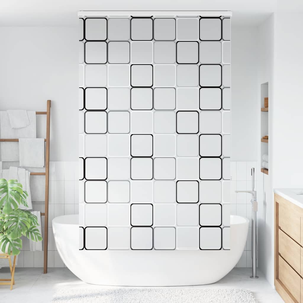 Dusjrullgardin med kassett 140x240 cm Stoffbredde 136 cm