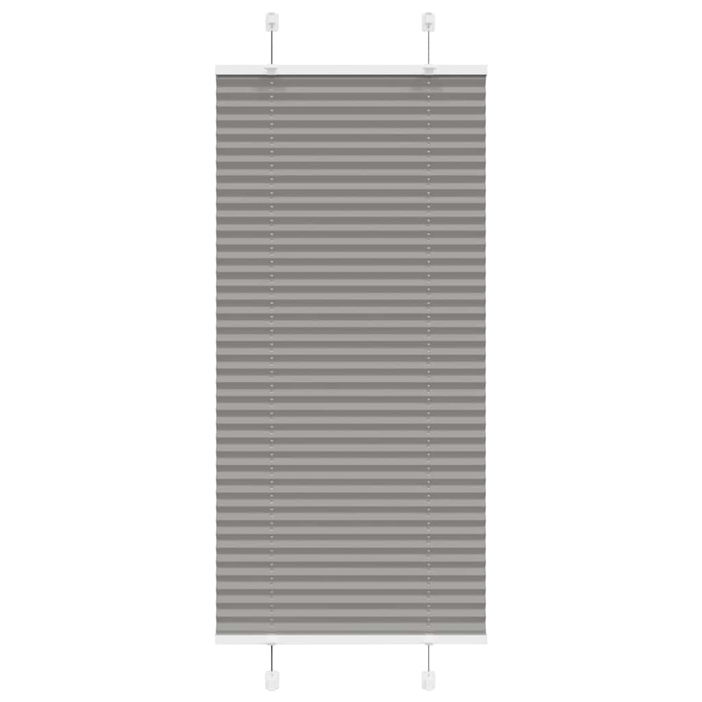 plisségardin antrasitt 55x100 cm Stoff Bredde 54,4 cm Polyester vidaXL