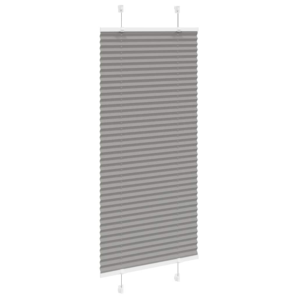 plisségardin antrasitt 55x100 cm Stoff Bredde 54,4 cm Polyester vidaXL