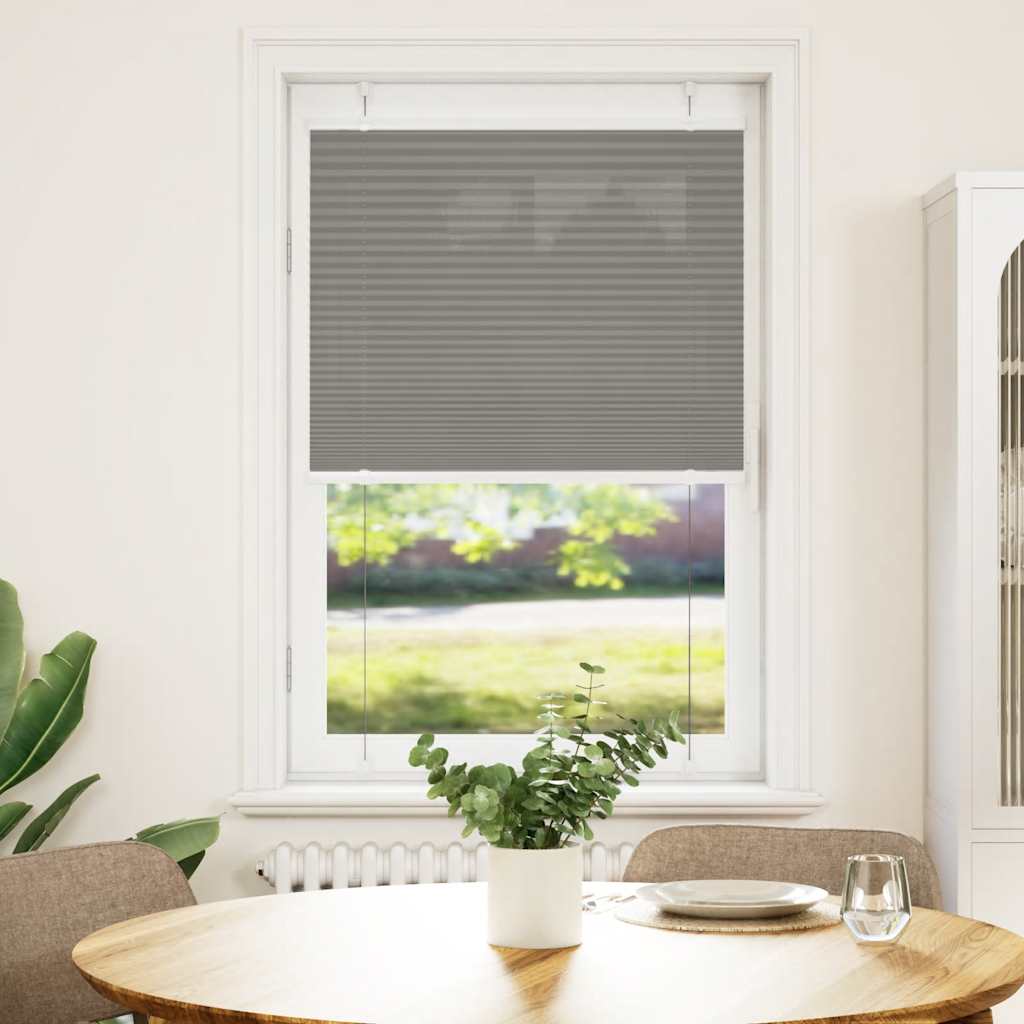 plisségardin antrasitt 75x100 cm Stoff Bredde 74,4 cm Polyester
