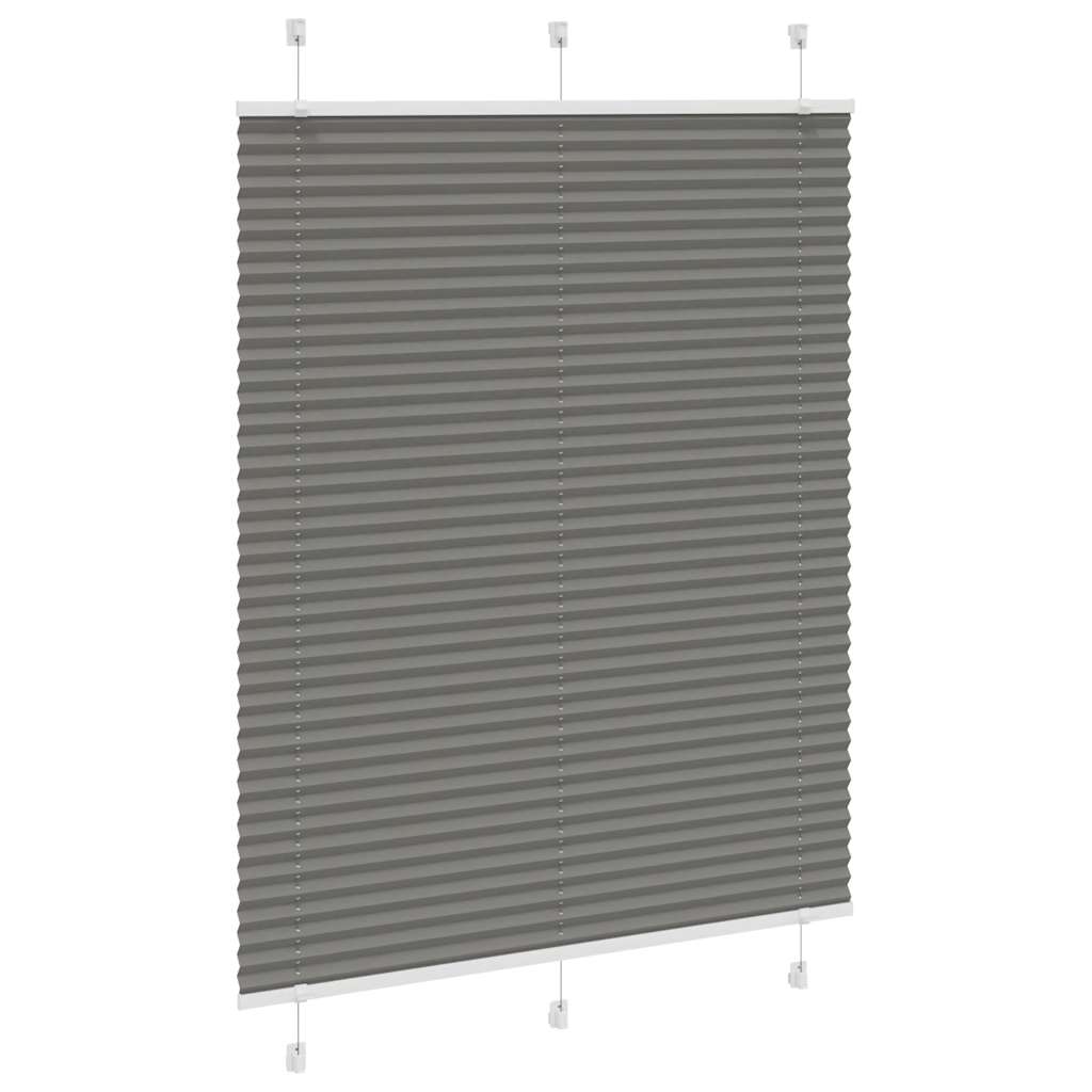 plisségardin antrasitt 105x100cm Stoff Bredde 104,4cm Polyester