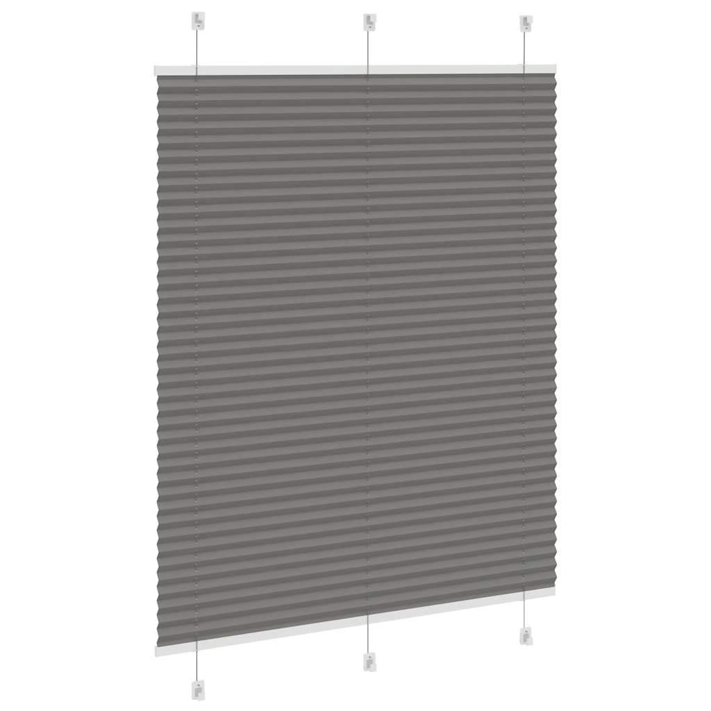 plisségardin antrasitt 105x100cm Stoff Bredde 104,4cm Polyester