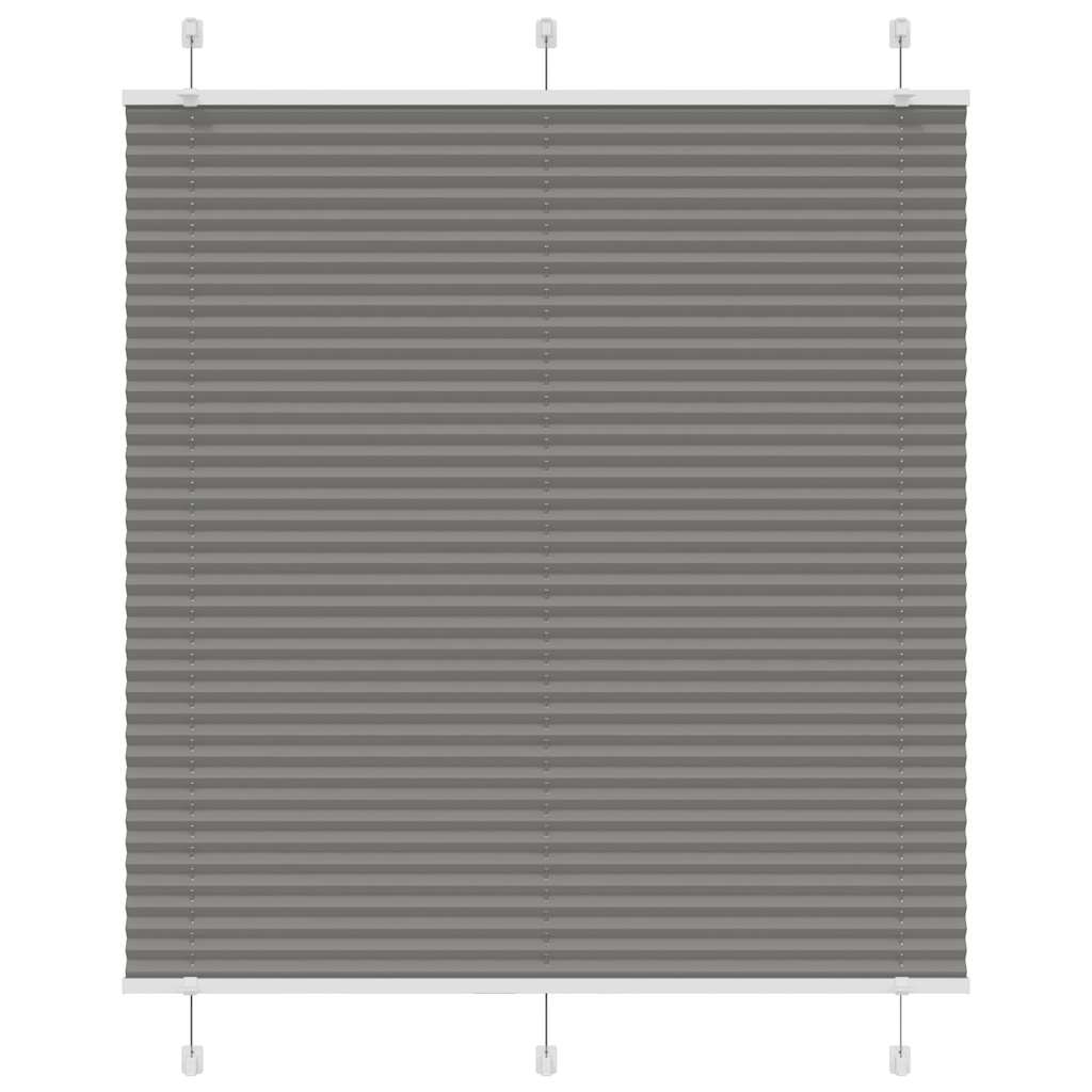 plisségardin antrasitt 115x100cm Stoff Bredde 114,4cm Polyester