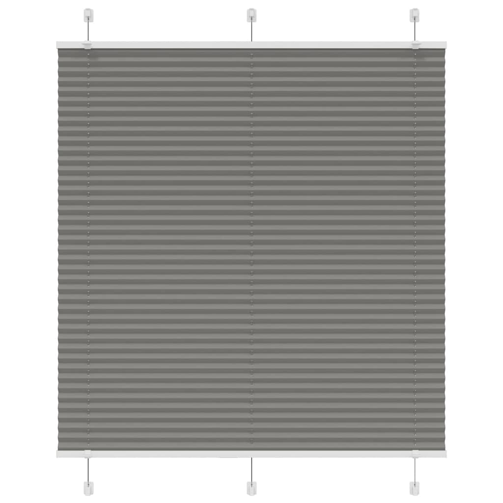 plisségardin antrasitt 120x100cm Stoff Bredde 119,4cm Polyester