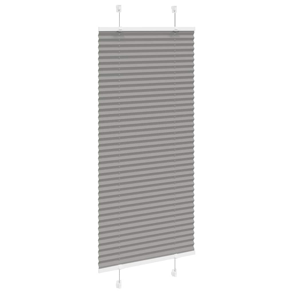 plisségardin antrasitt 65x150 cm Stoff Bredde 64,4 cm Polyester