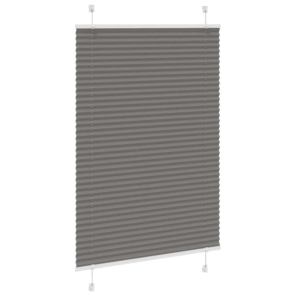 plisségardin antrasitt 85x150 cm Stoff Bredde 84,4 cm Polyester