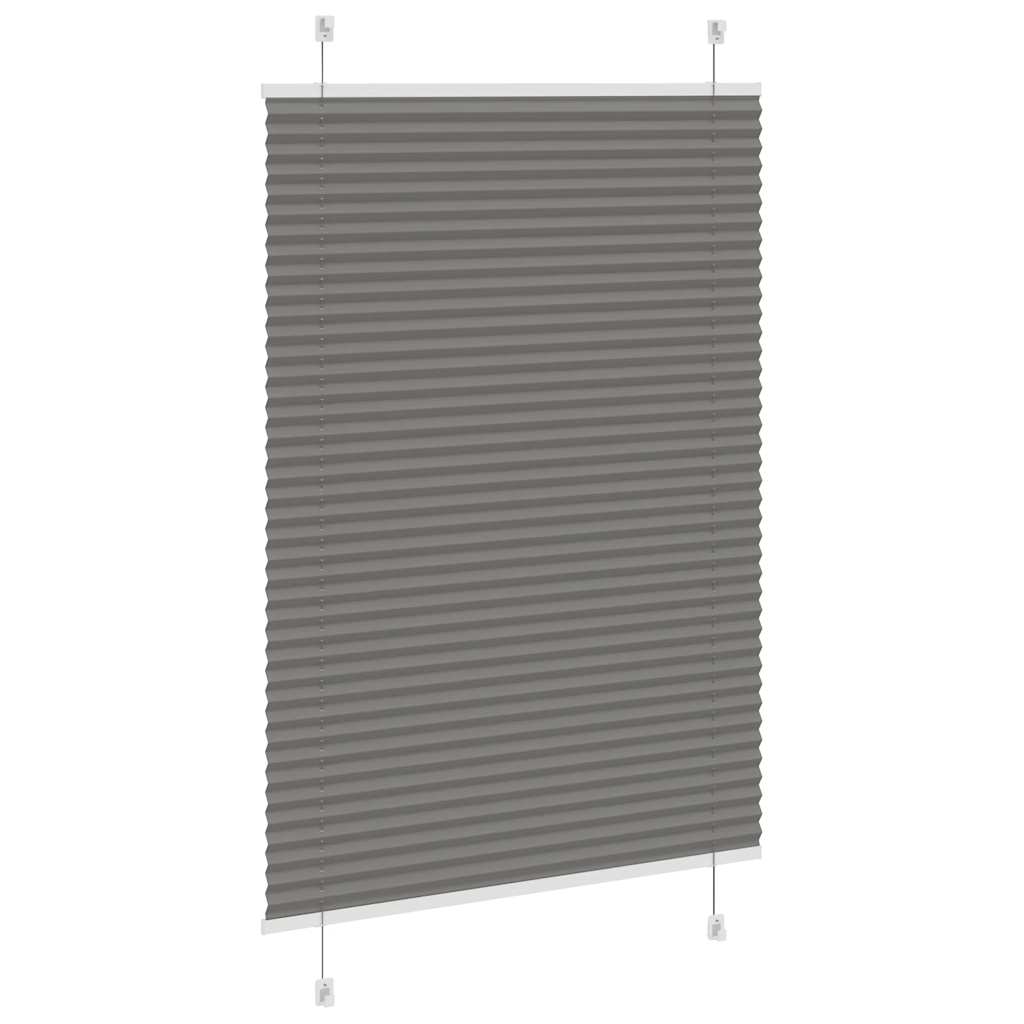 plisségardin antrasitt 85x150 cm Stoff Bredde 84,4 cm Polyester