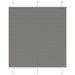 plisségardin antrasitt 115x150cm Stoff Bredde 114,4cm Polyester vidaXL