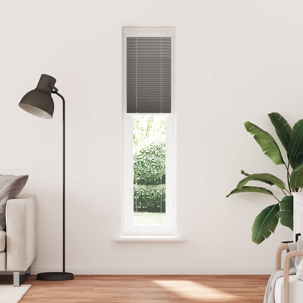 plisségardin antrasitt 50x200 cm Stoff Bredde 49,4 cm Polyester