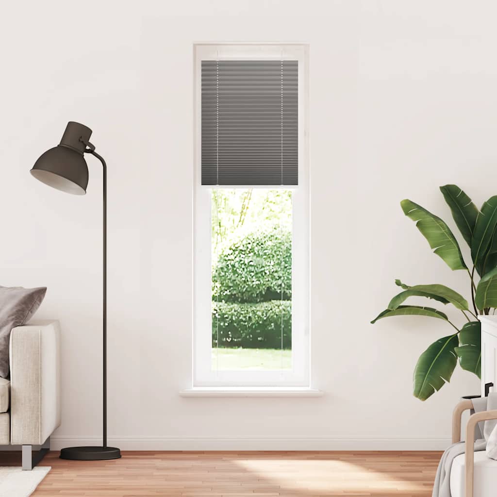 plisségardin antrasitt 55x200 cm Stoff Bredde 54,4 cm Polyester
