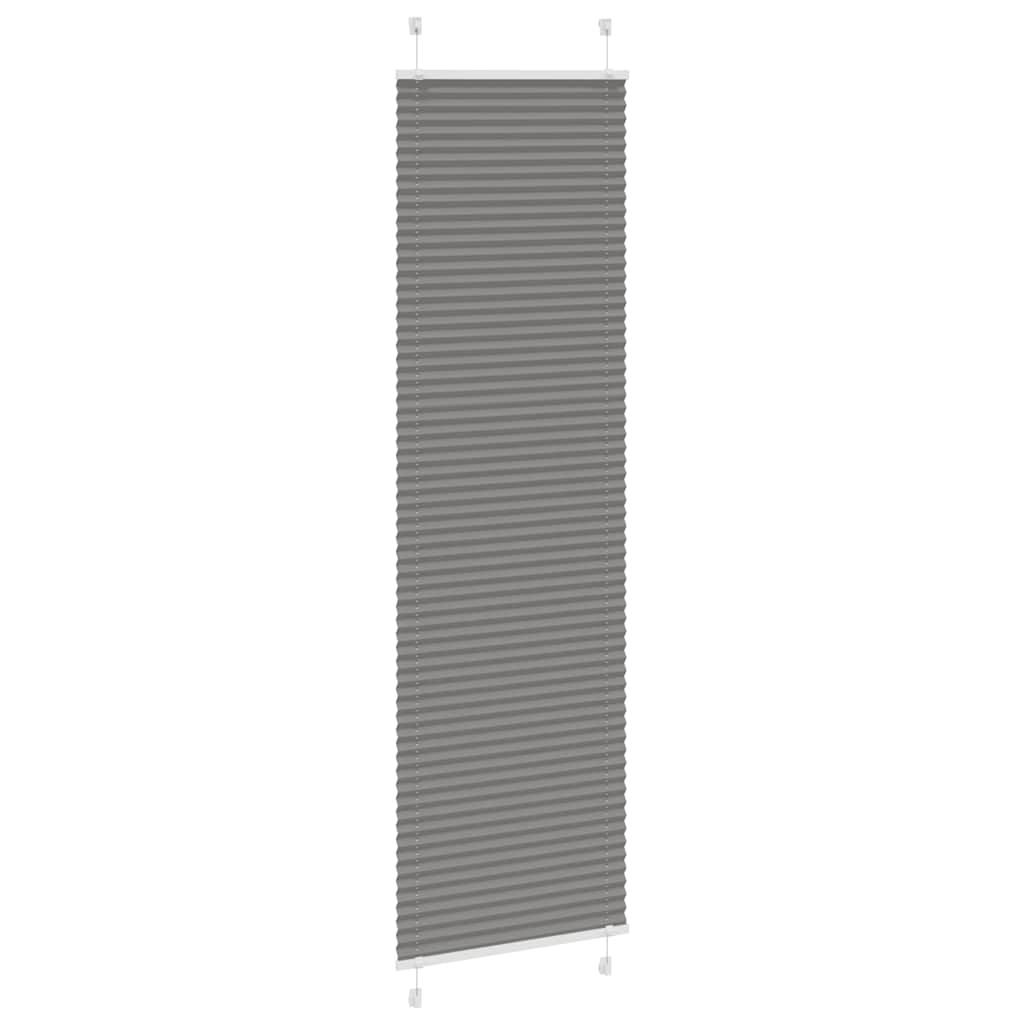 plisségardin antrasitt 55x200 cm Stoff Bredde 54,4 cm Polyester