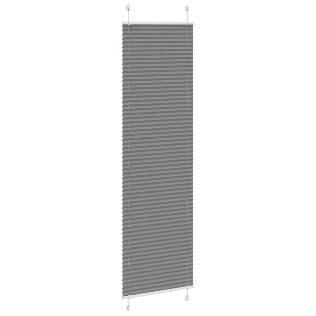 plisségardin antrasitt 65x200 cm Stoff Bredde 64,4 cm Polyester