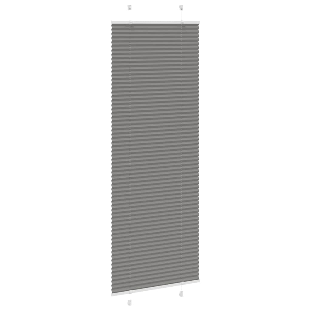 plisségardin antrasitt 80x200 cm Stoff Bredde 79,4 cm Polyester