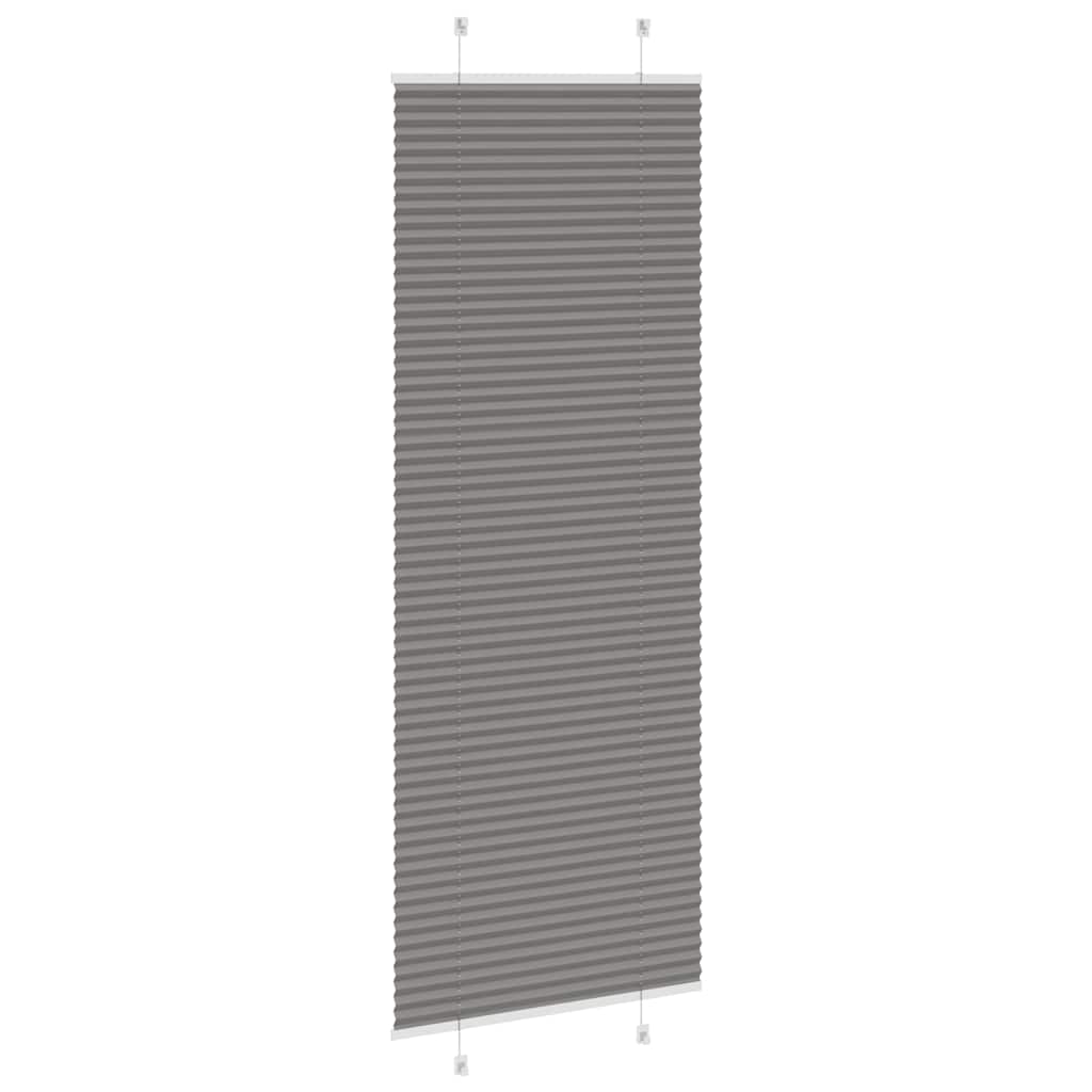plisségardin antrasitt 80x200 cm Stoff Bredde 79,4 cm Polyester