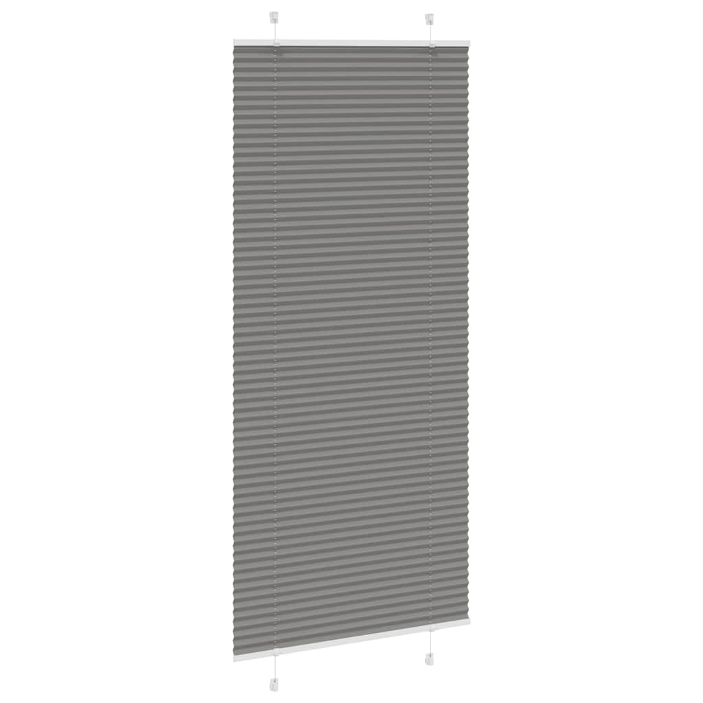 plisségardin antrasitt 85x200 cm Stoff Bredde 84,4 cm Polyester