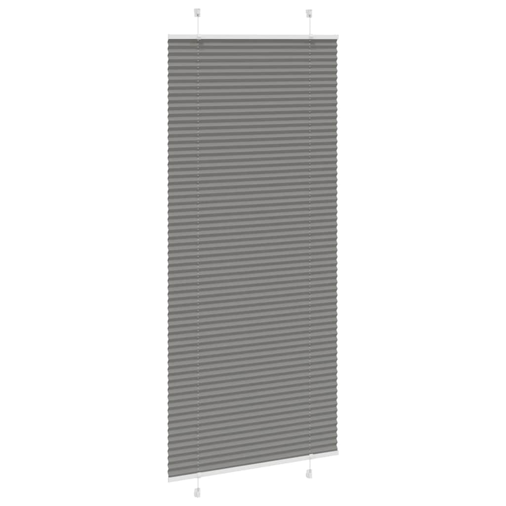plisségardin antrasitt 85x200 cm Stoff Bredde 84,4 cm Polyester