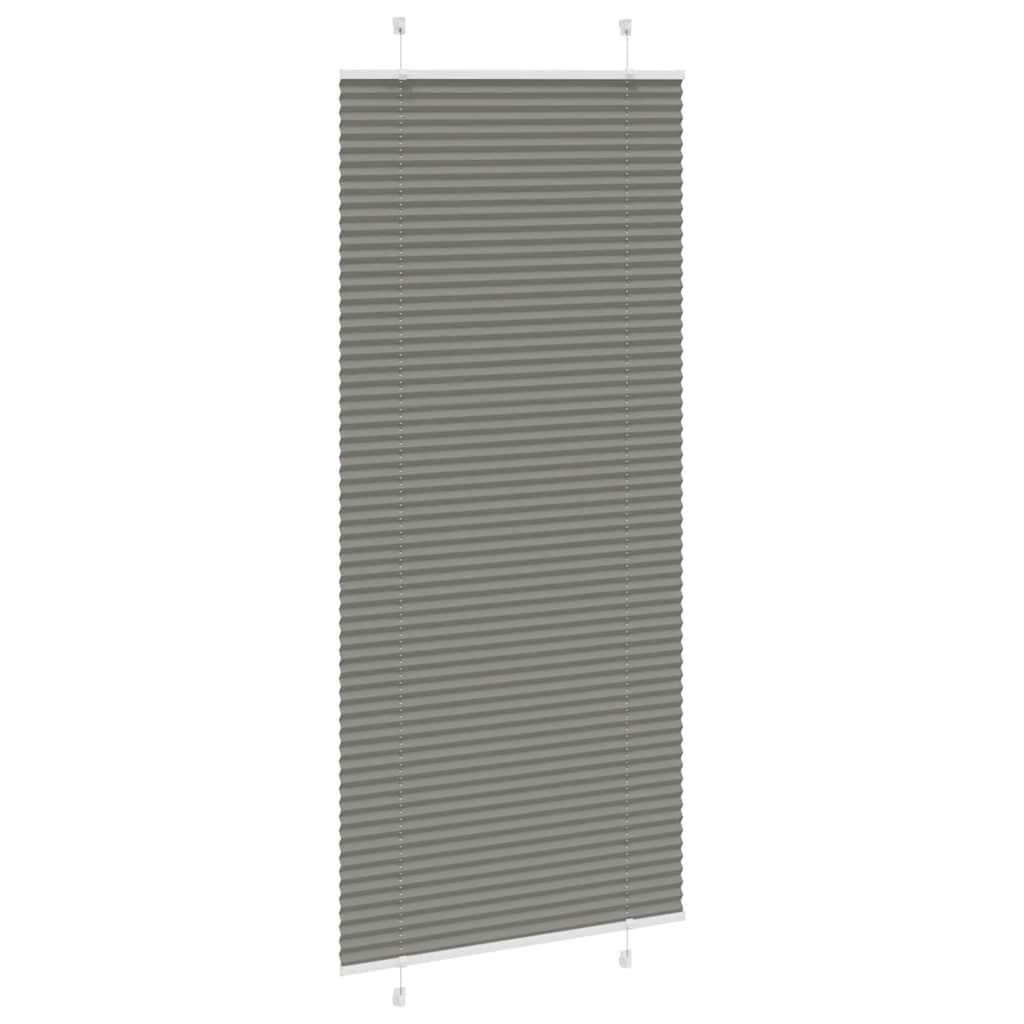 plisségardin antrasitt 95x200 cm Stoff Bredde 94,4 cm Polyester
