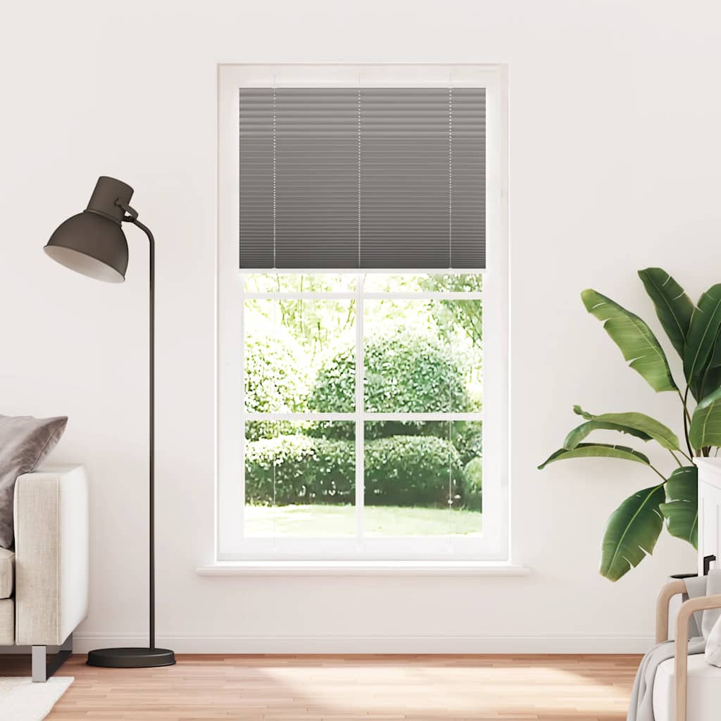 plisségardin antrasitt 105x200cm Stoff Bredde 104,4cm Polyester