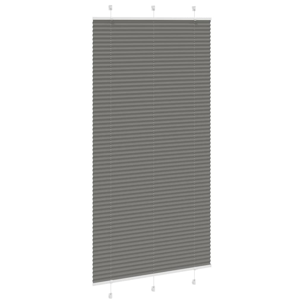 plisségardin antrasitt 105x200cm Stoff Bredde 104,4cm Polyester