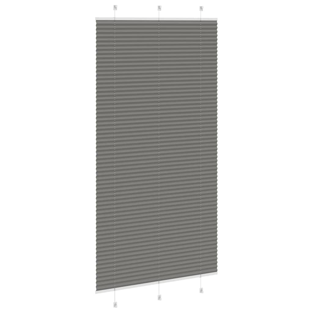 plisségardin antrasitt 105x200cm Stoff Bredde 104,4cm Polyester