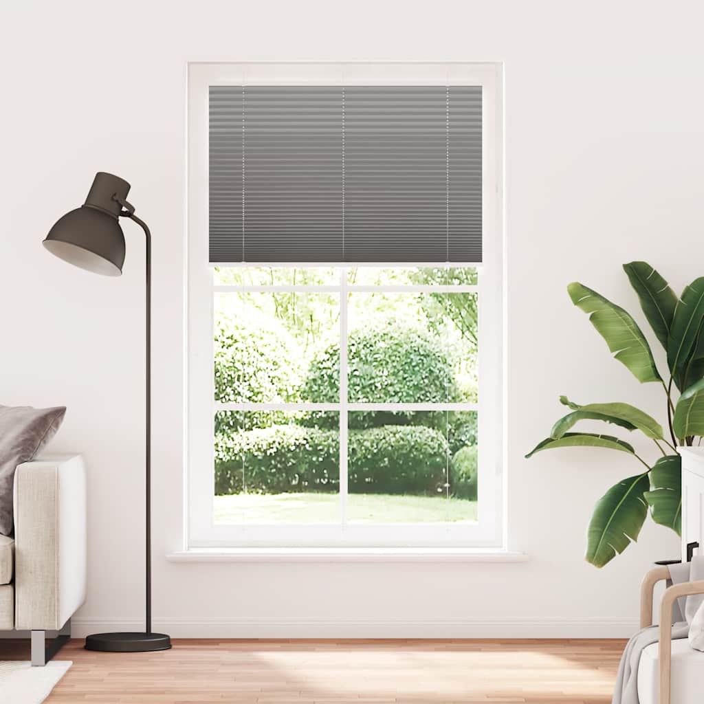 plisségardin antrasitt 115x200cm Stoff Bredde 114,4cm Polyester