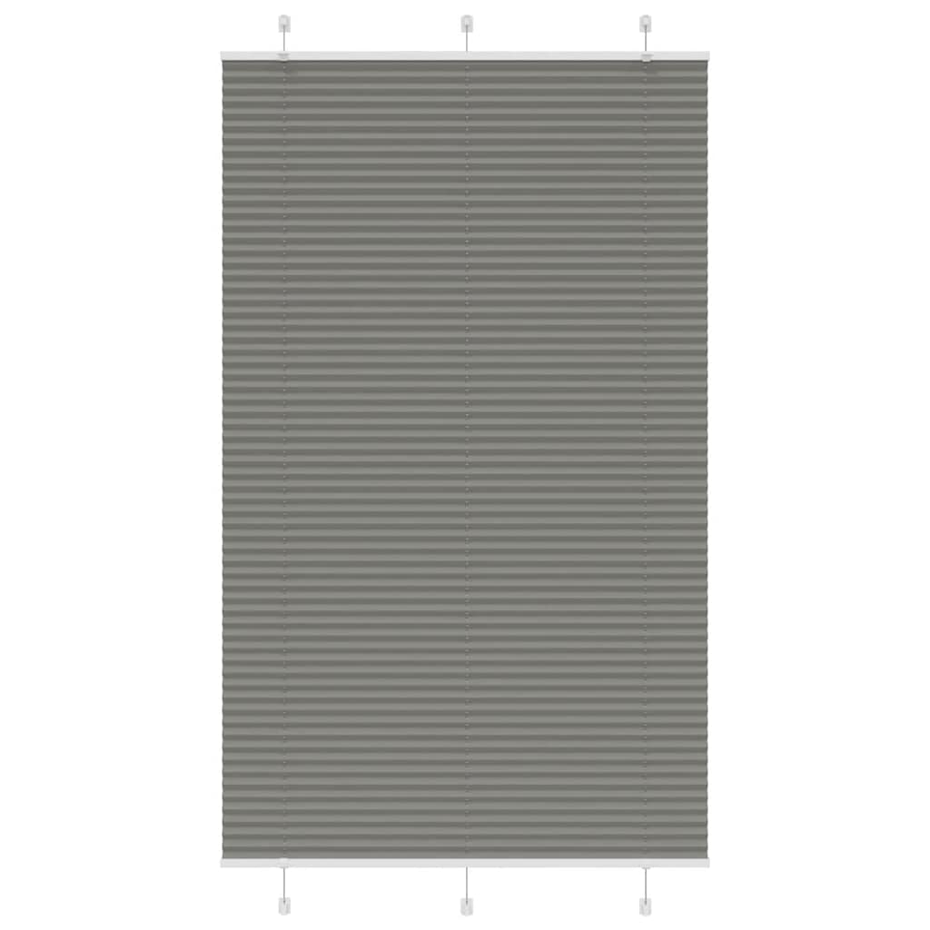plisségardin antrasitt 120x200cm Stoff Bredde 119,4cm Polyester