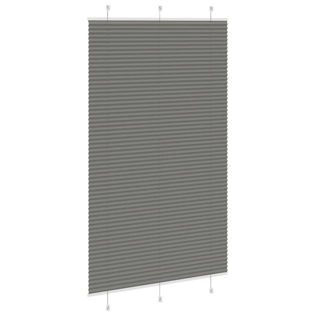 plisségardin antrasitt 120x200cm Stoff Bredde 119,4cm Polyester