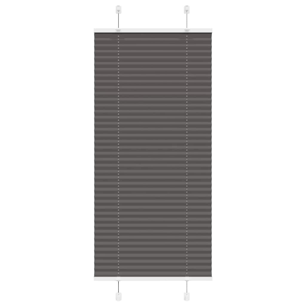 plisségardin sort 60x100 cm Stoff Bredde 59,4 cm Polyester