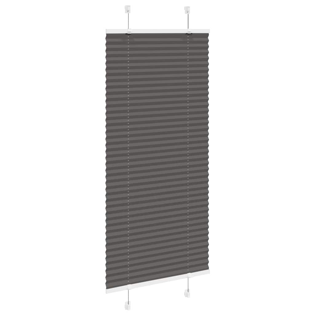plisségardin sort 60x100 cm Stoff Bredde 59,4 cm Polyester