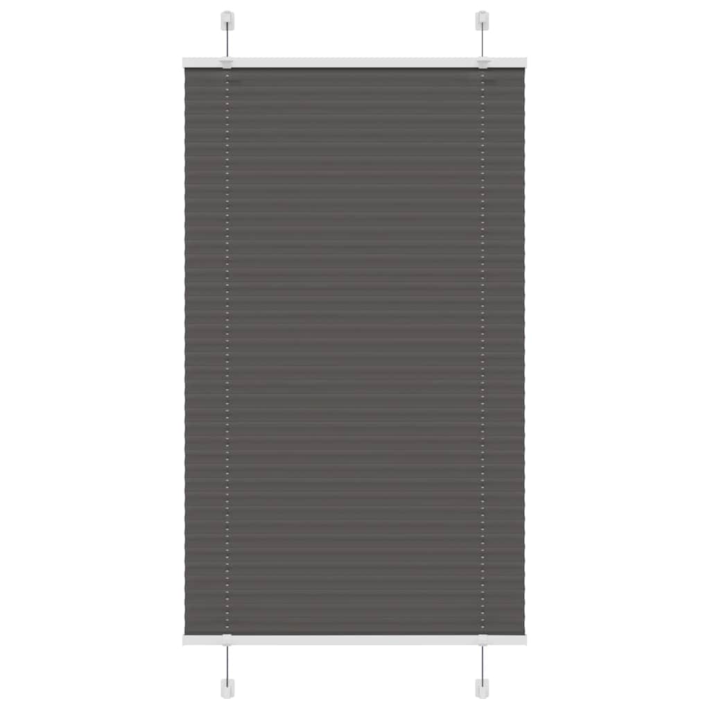 plisségardin sort 75x100 cm Stoff Bredde 74,4 cm Polyester