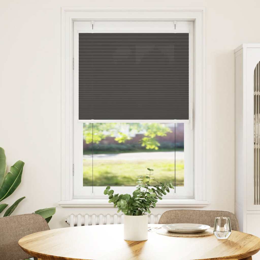plisségardin sort 80x100 cm Stoff Bredde 79,4 cm Polyester