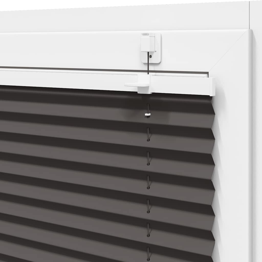 plisségardin sort 80x100 cm Stoff Bredde 79,4 cm Polyester