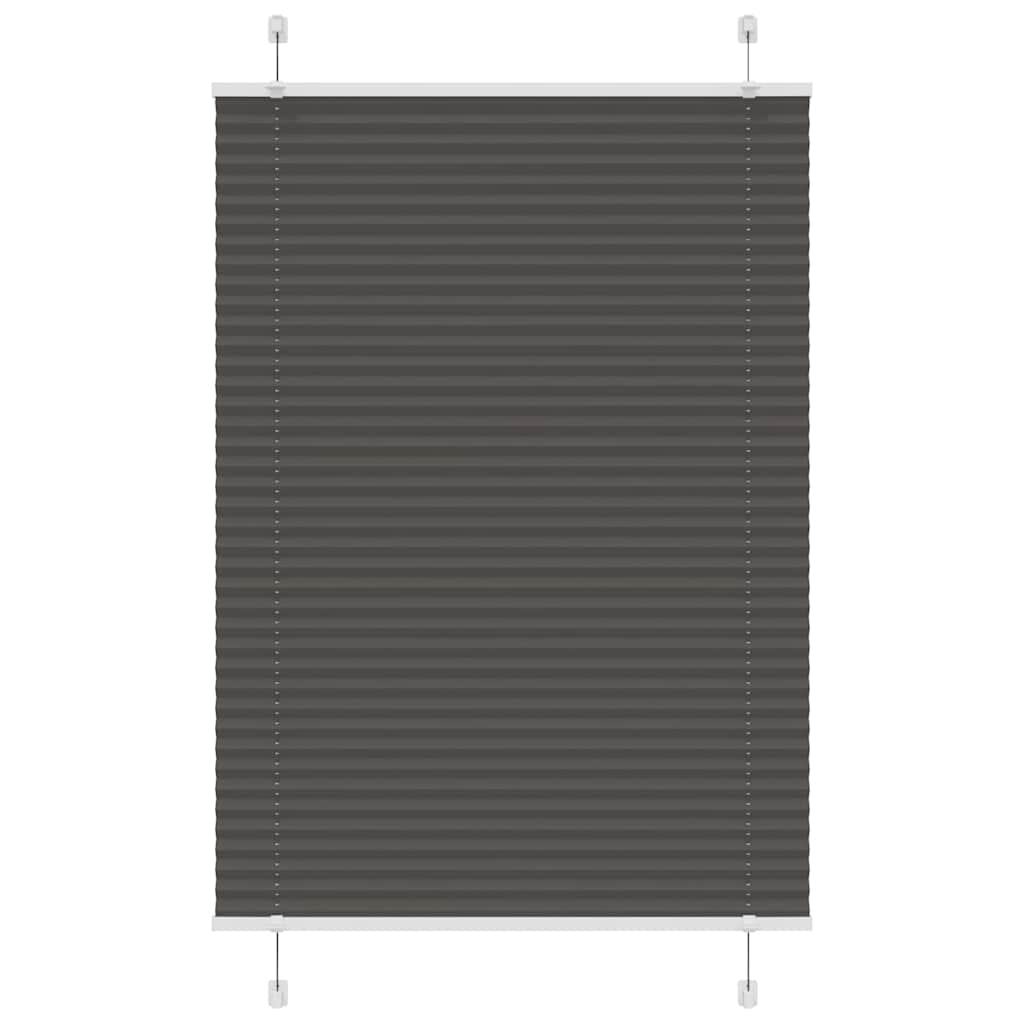 plisségardin sort 85x100 cm Stoff Bredde 84,4 cm Polyester