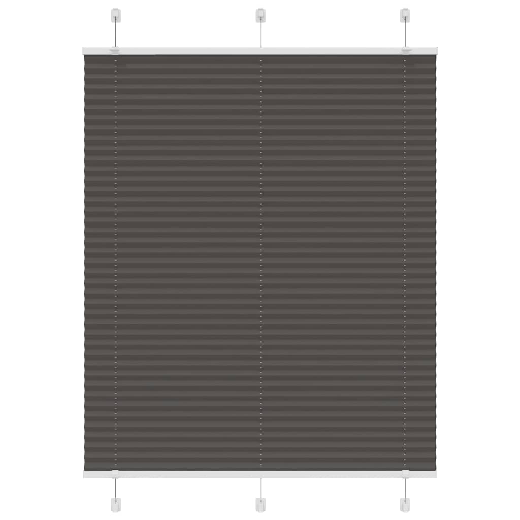 plisségardin sort 105x100 cm Stoff Bredde 104,4 cm Polyester