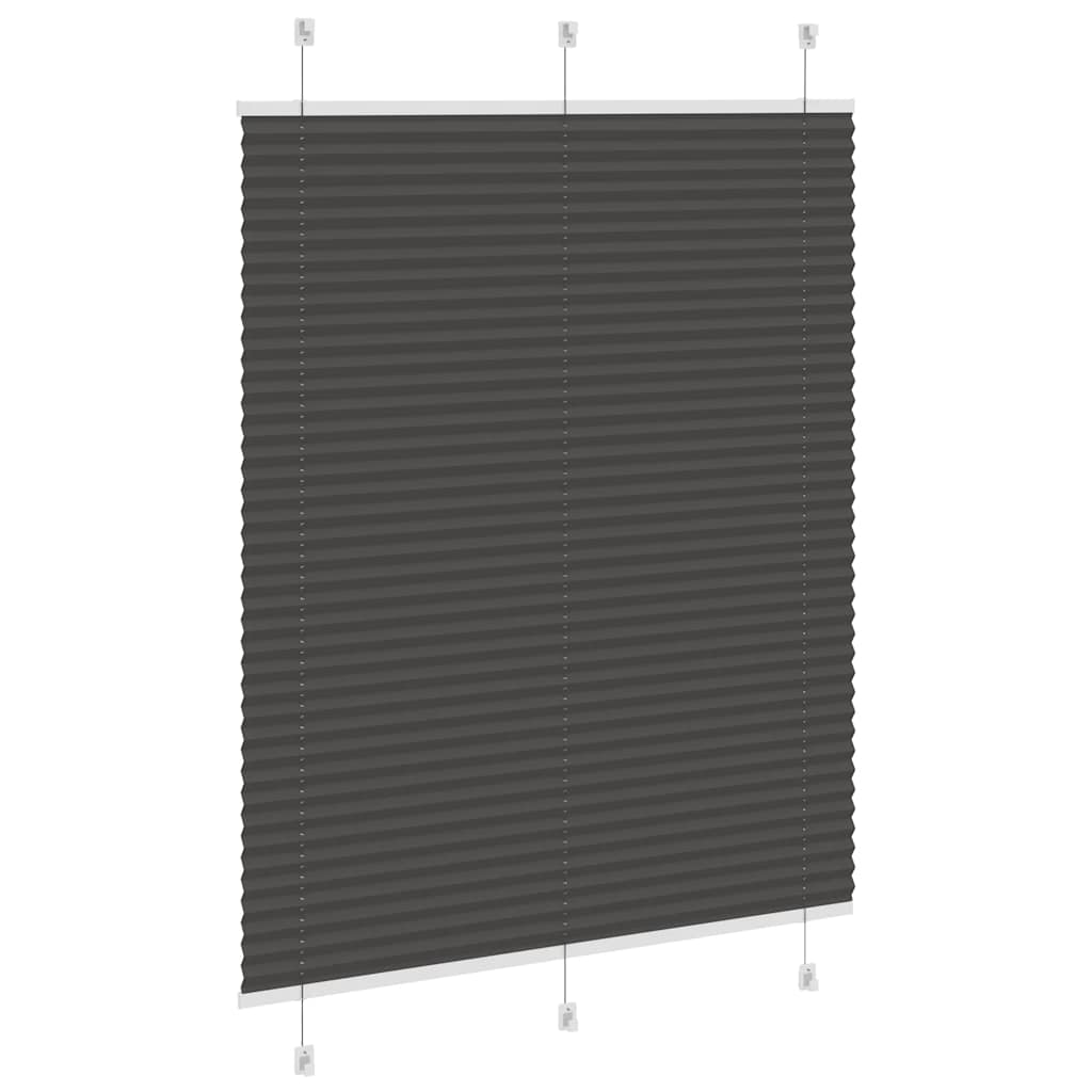 plisségardin sort 105x100 cm Stoff Bredde 104,4 cm Polyester