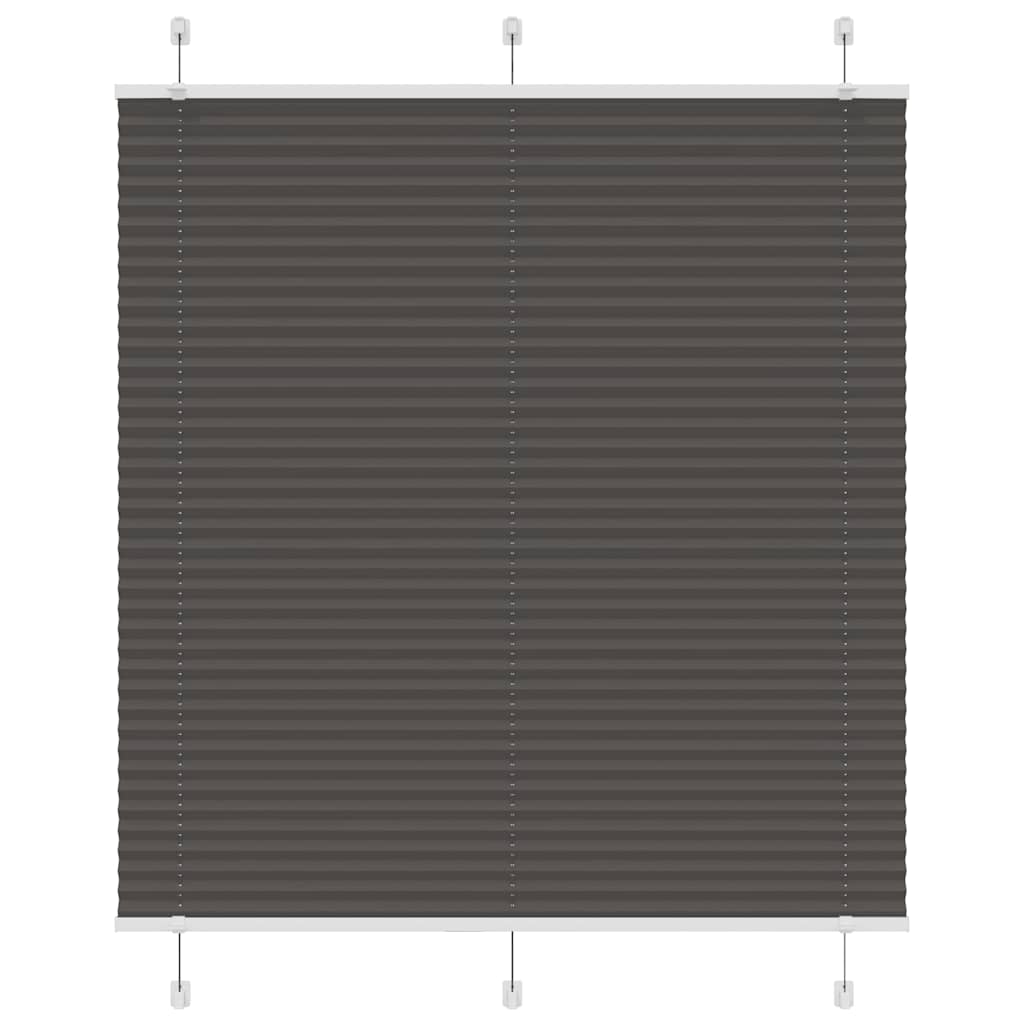 plisségardin sort 115x100 cm Stoff Bredde 114,4 cm Polyester
