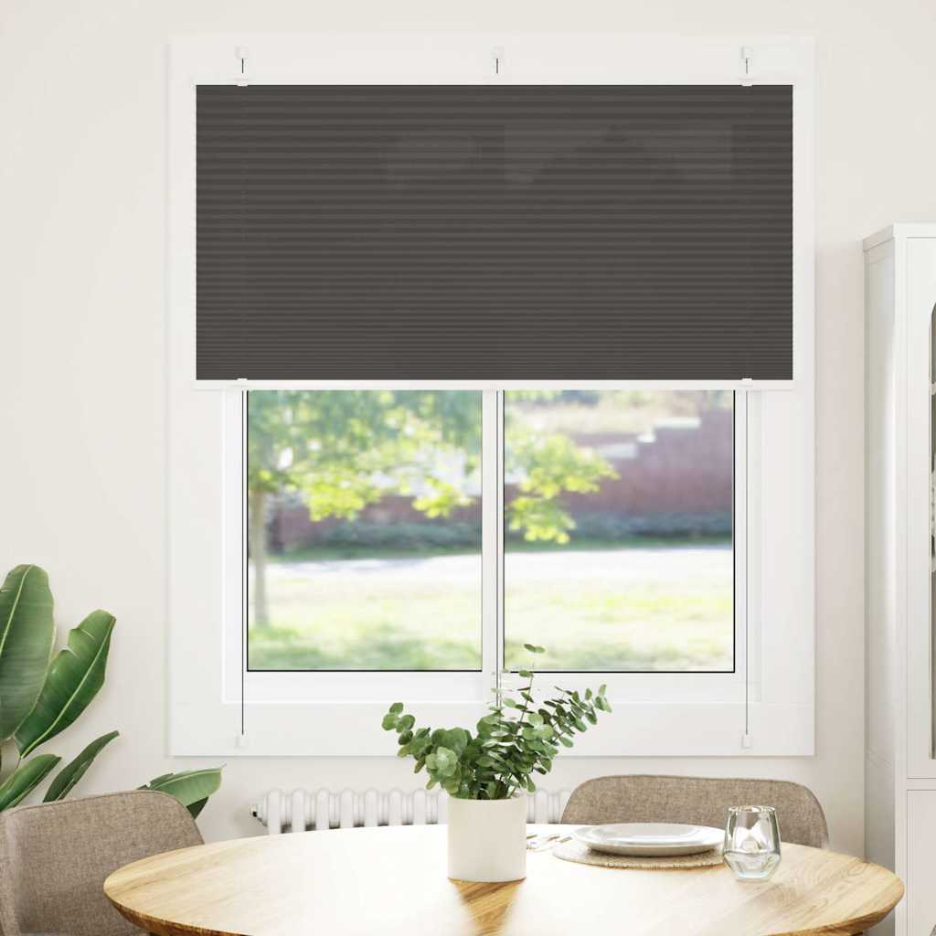 plisségardin sort 120x100 cm Stoff Bredde 119,4 cm Polyester
