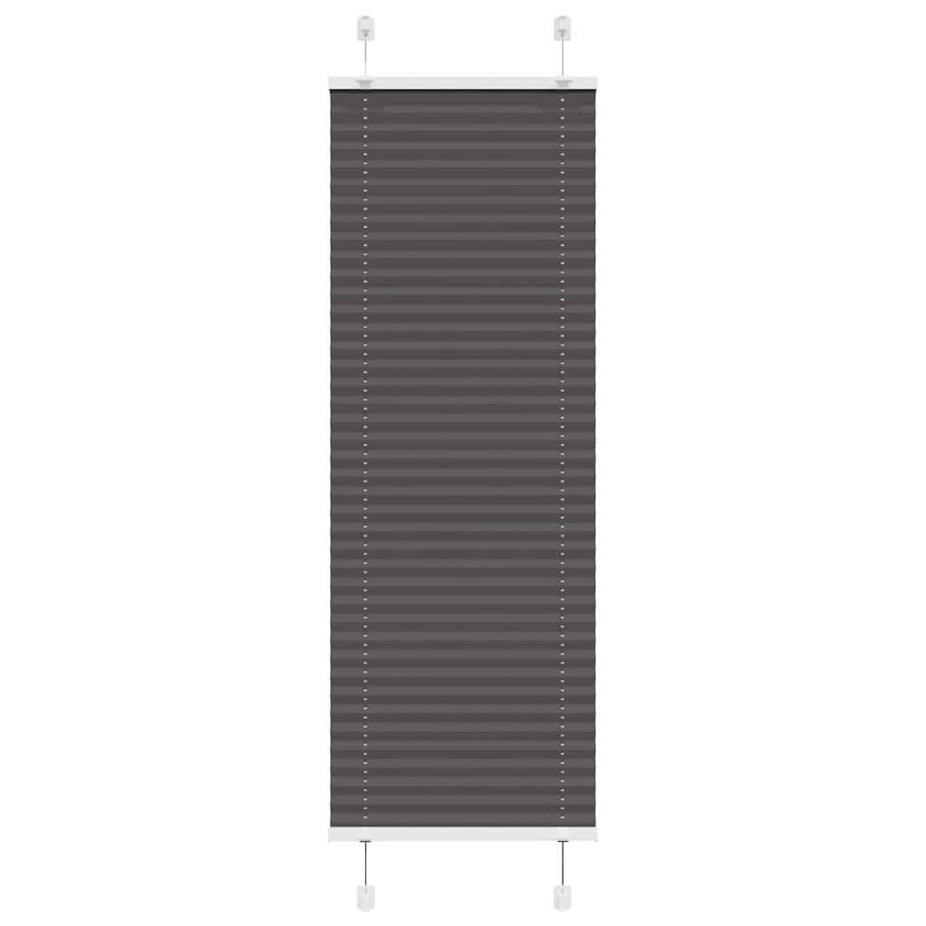 plisségardin sort 50x150 cm Stoff Bredde 49,4 cm Polyester
