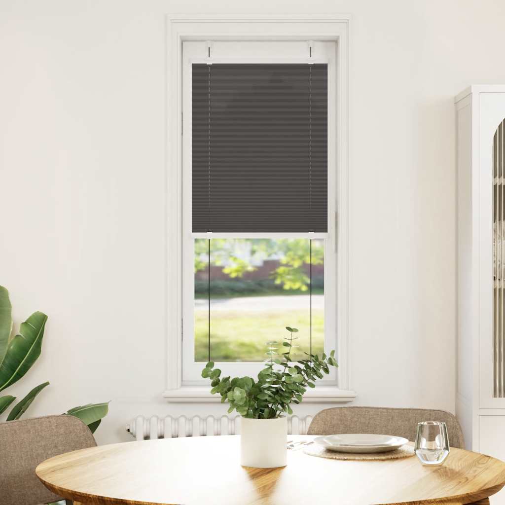 plisségardin sort 50x150 cm Stoff Bredde 49,4 cm Polyester