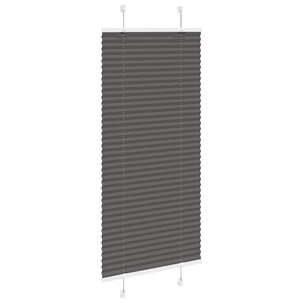 plisségardin sort 55x150 cm Stoff Bredde 54,4 cm Polyester