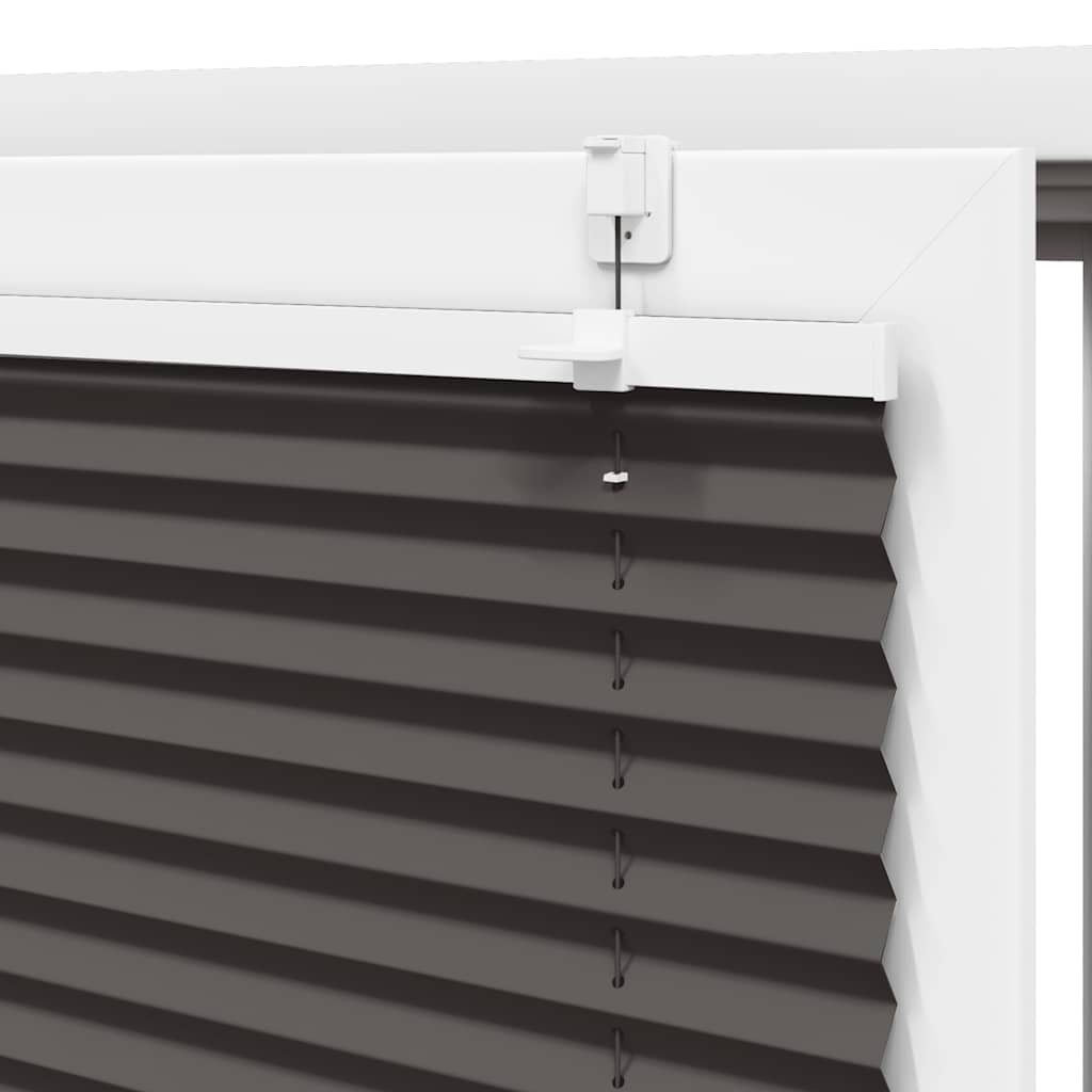 plisségardin sort 55x150 cm Stoff Bredde 54,4 cm Polyester