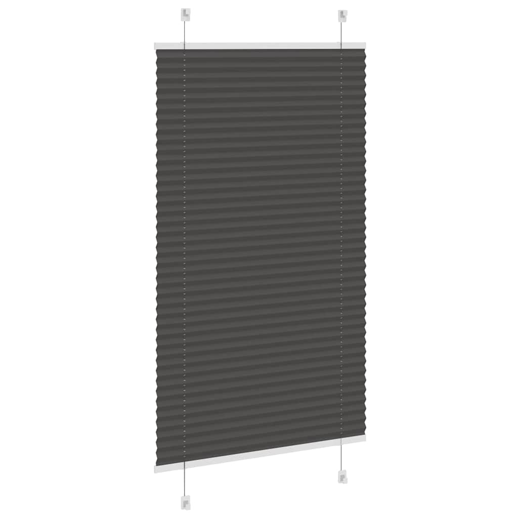 plisségardin sort 70x150 cm Stoff Bredde 69,4 cm Polyester