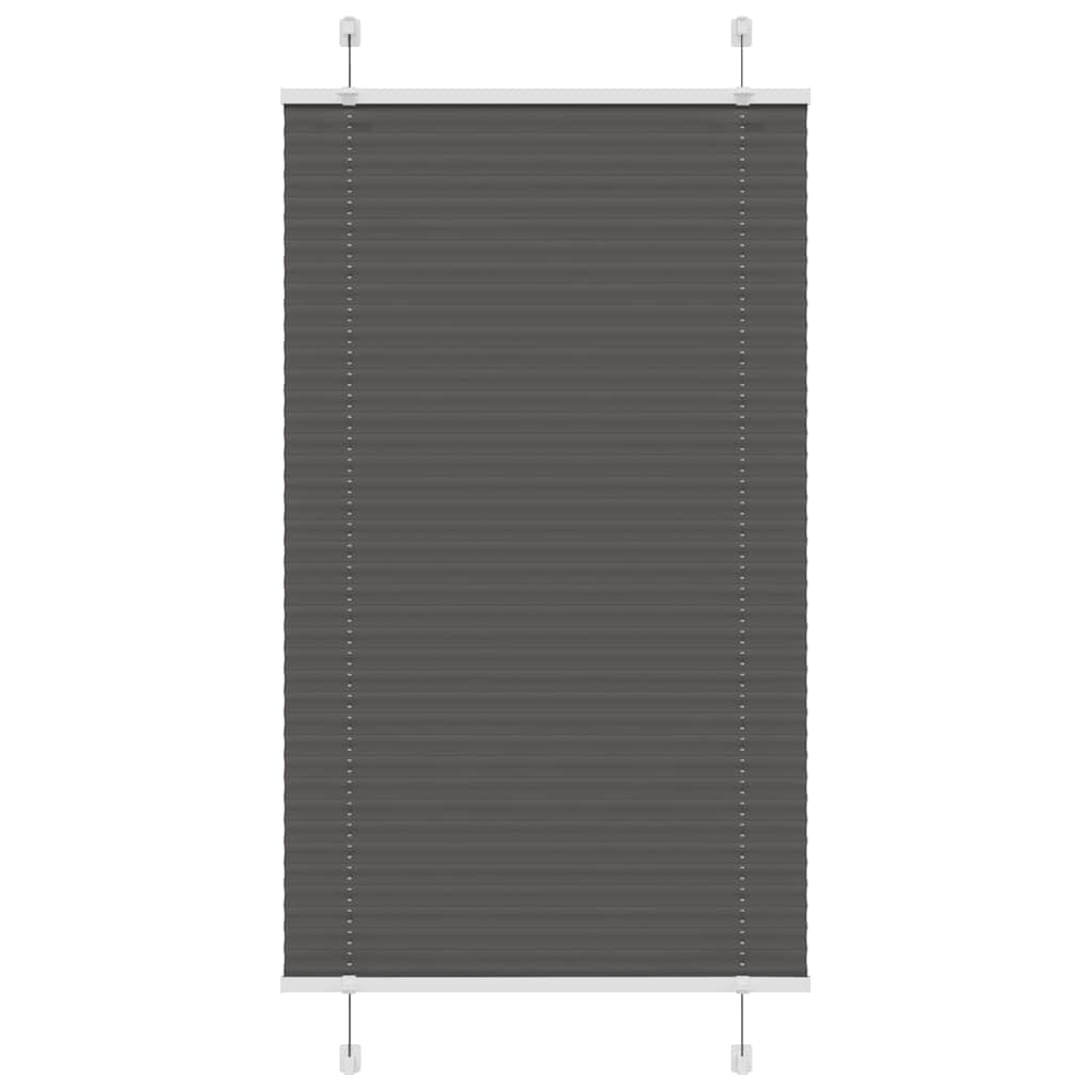 plisségardin sort 75x150 cm Stoff Bredde 74,4 cm Polyester