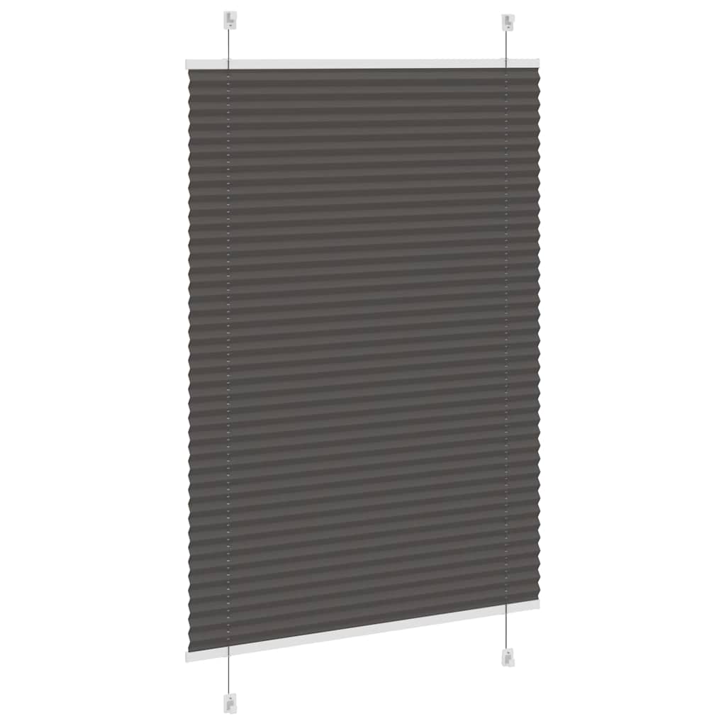 plisségardin sort 85x150 cm Stoff Bredde 84,4 cm Polyester