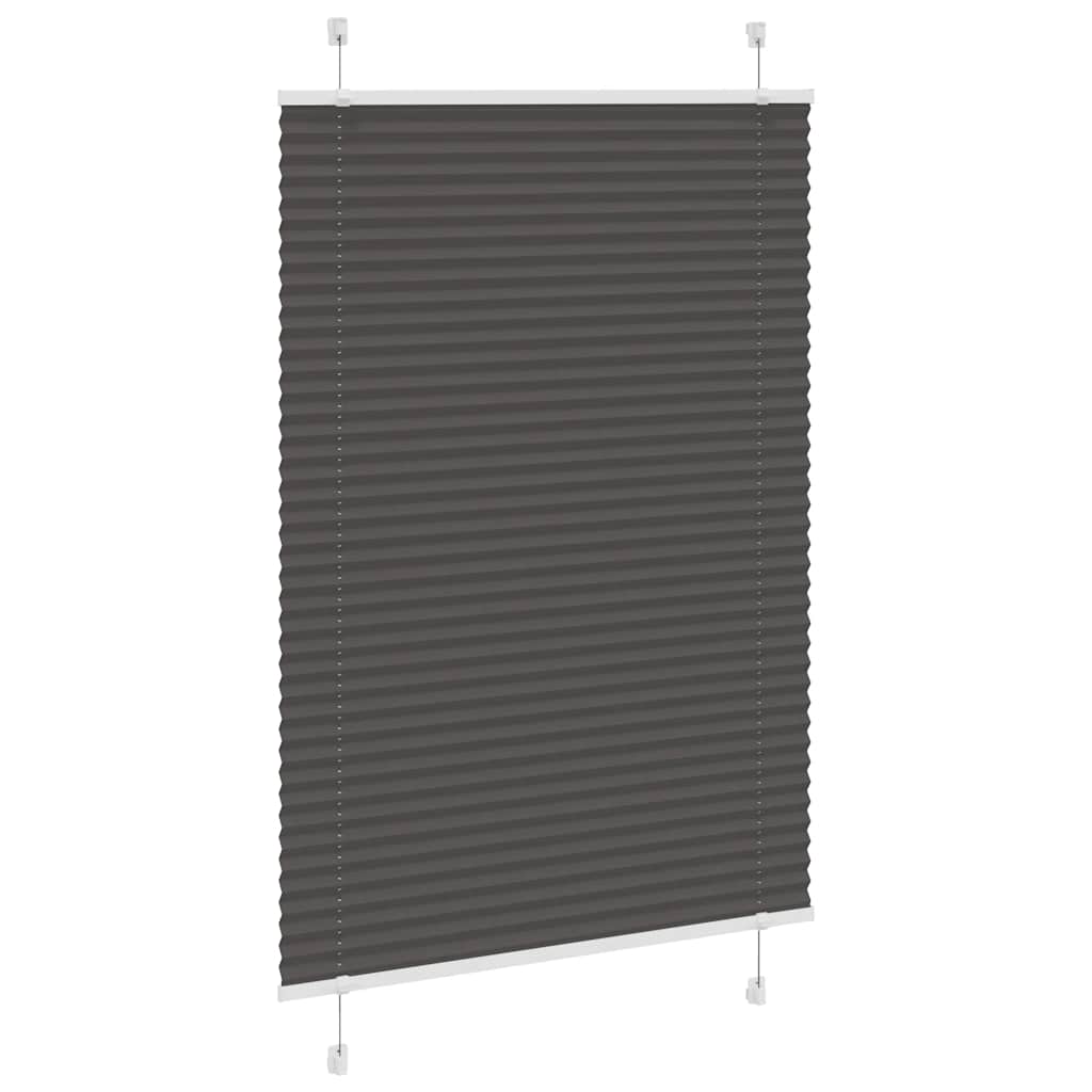 plisségardin sort 95x150 cm Stoff Bredde 94,4 cm Polyester
