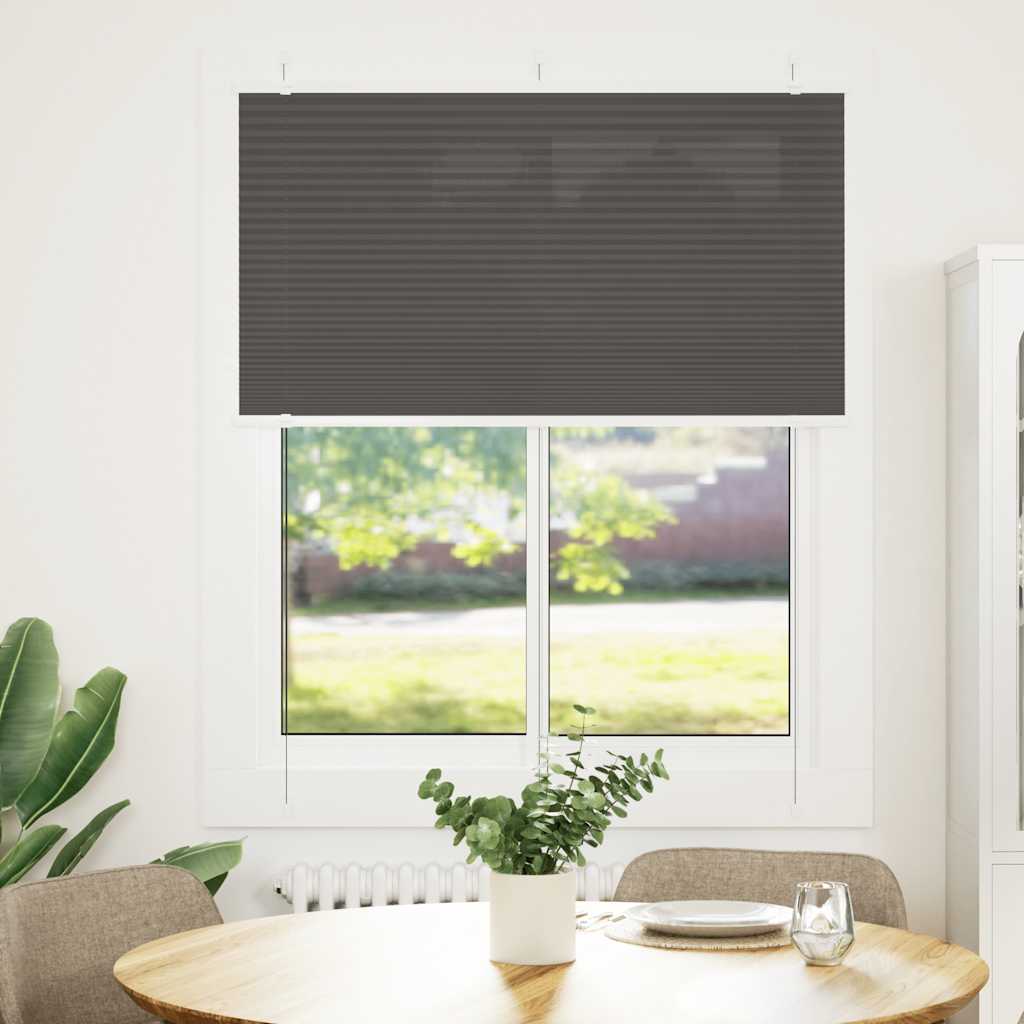 plisségardin sort 105x150 cm Stoff Bredde 104,4 cm Polyester